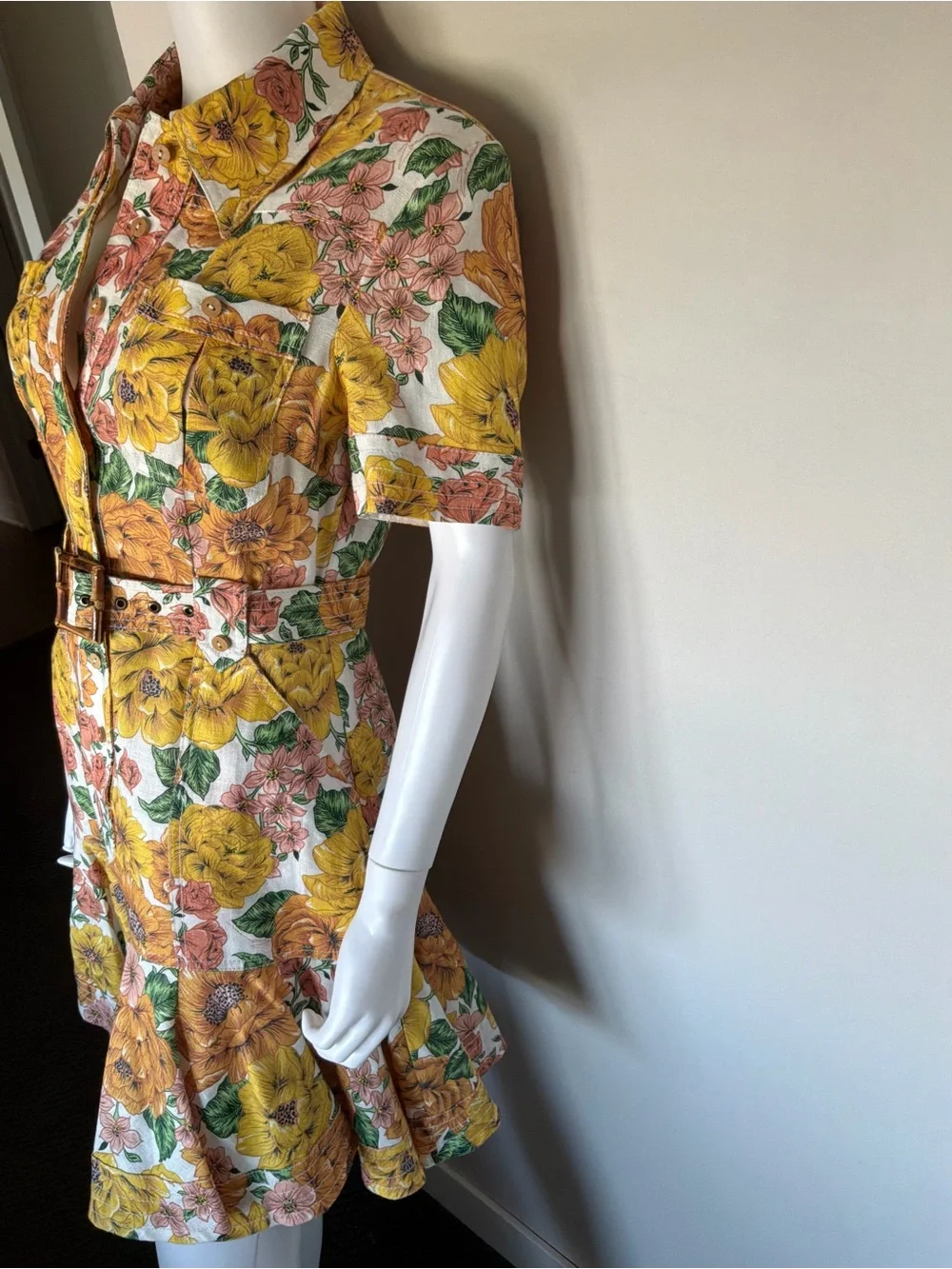 Zimmermann Floral Shirt Dress - LIKE NEW! - Picture 2 of 7